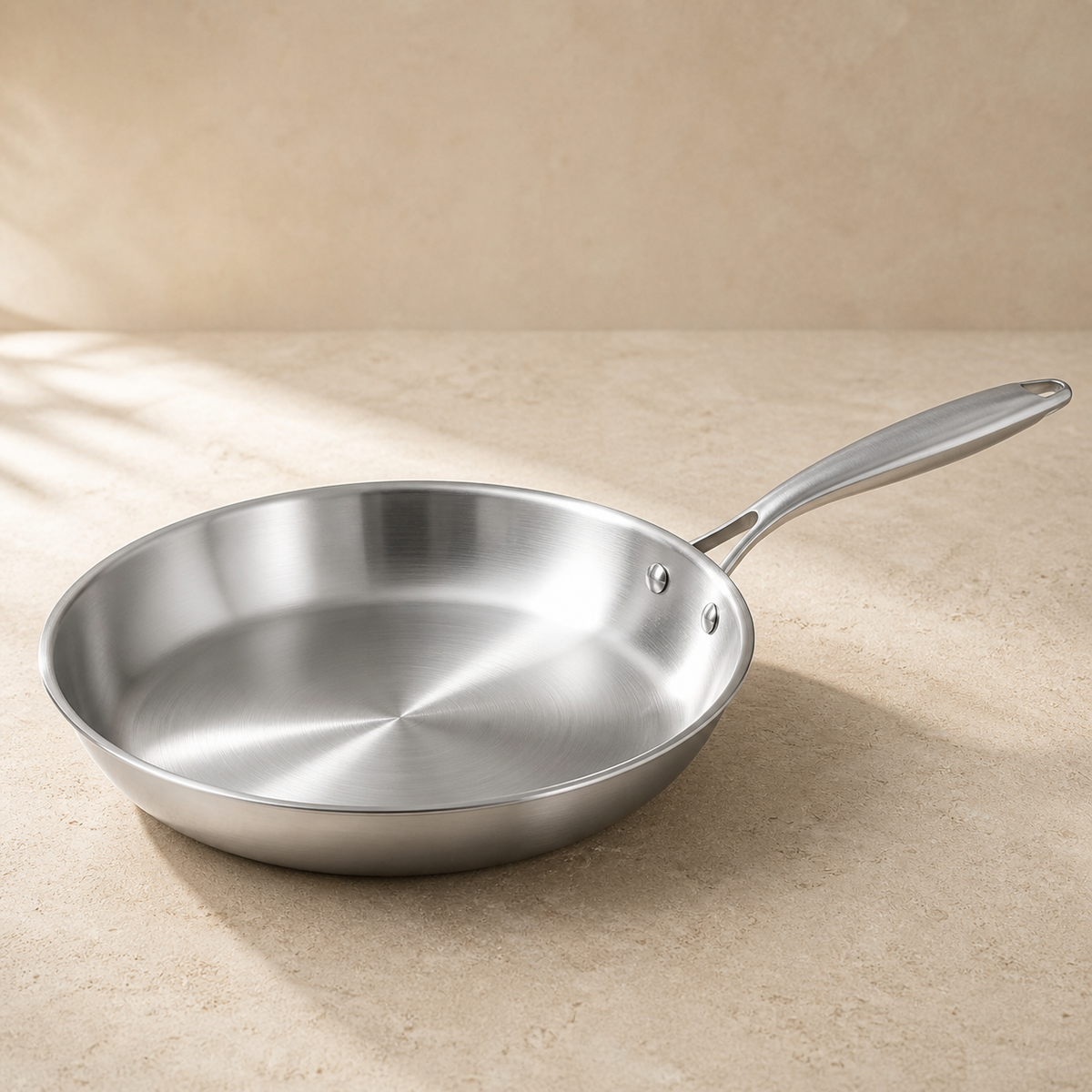 Poêle en inox 304 18/10 Maison Beauclair sans PFAS