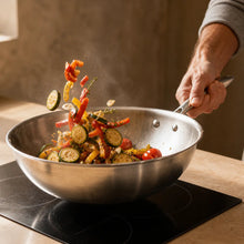 Wok inox Maison Beauclair cuisine asiatique saine