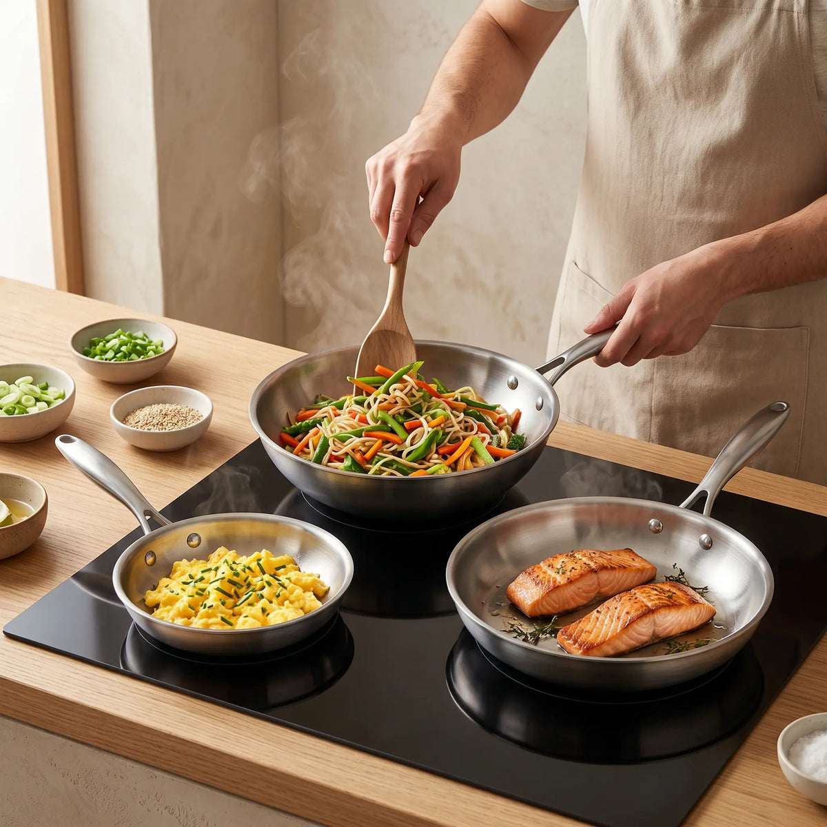 L'Orient Express wok inox 32cm sautes asiatiques