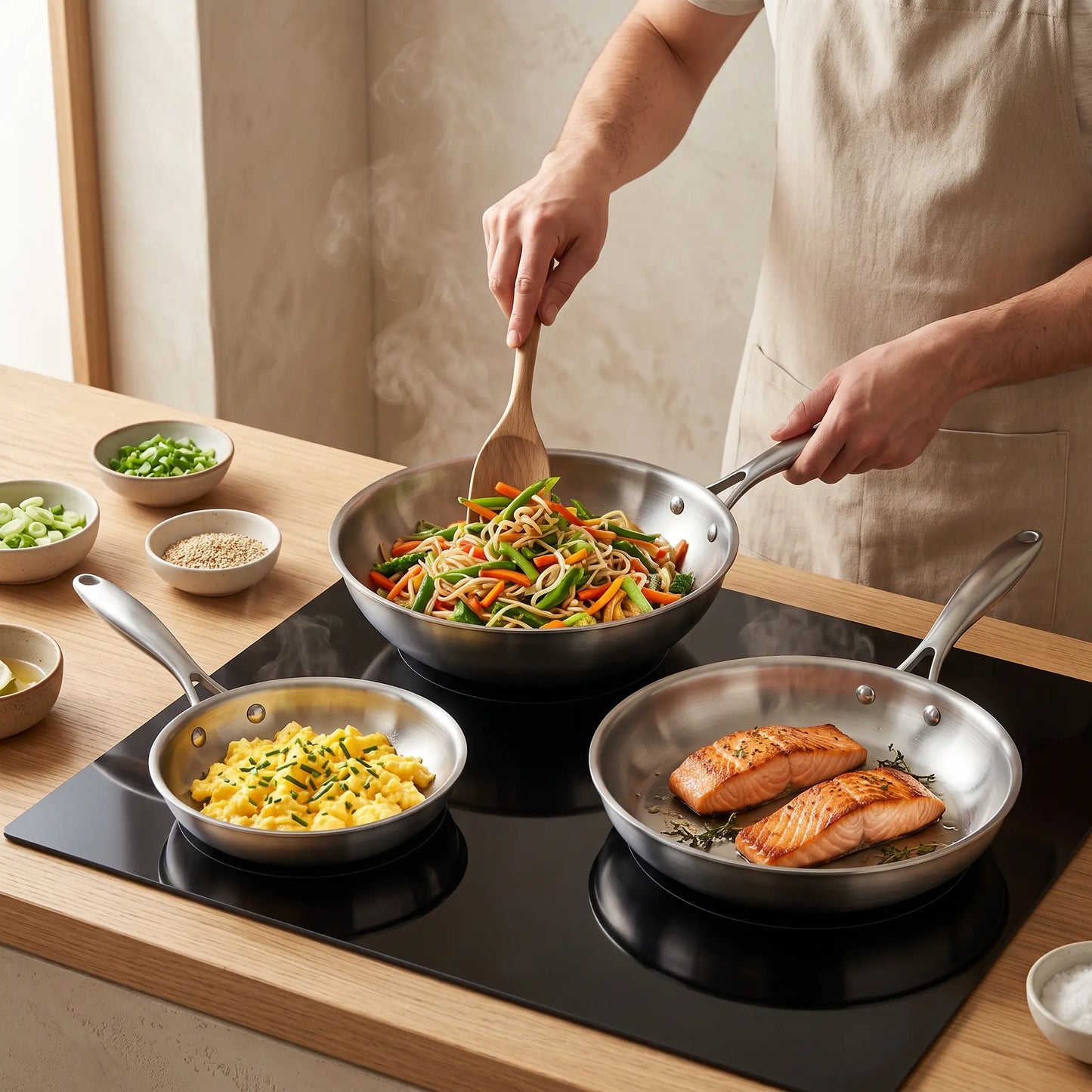 L'Orient Express wok inox 32cm sautes asiatiques