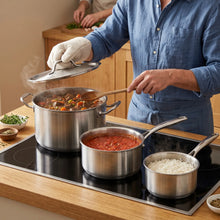 La Tribu faitouts grande contenance inox